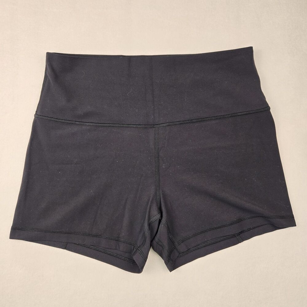 Lululemon Align High-Rise Short 4" Size 12 Black Nulu Yoga Biker Short Stretch